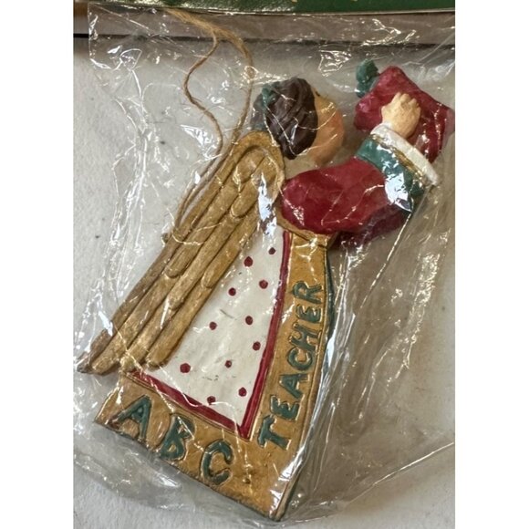 Potpourri Designs ABC Teacher Angel Ornament Multicolored (NEW IN PACKAGE) - Picture 1 of 9